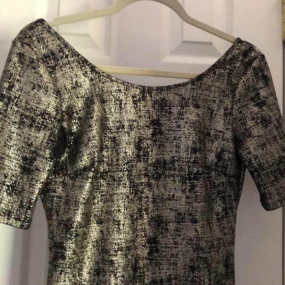 Gold and black metallic dress size S - Picture 3 of 3